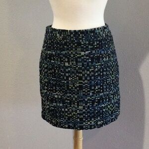 Ann Taylor Loft Above the Knee Side Zip Tweed Shift Skirt Size 4